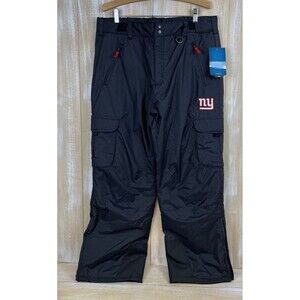 NWT NFL Team Apparel NY Giants Men's Size XL Cargo Snow Pants Black